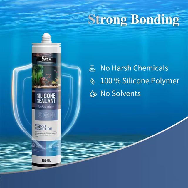 No Slump Good Toughness Competitive Price 100 % Waterproof Glass Acetic Silicone Sealant for Aquarium