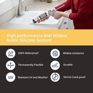 Wholesale Price High Performance Acetic Weatherproof Acetoxy Sanitary Silicone Sealant Supplier
