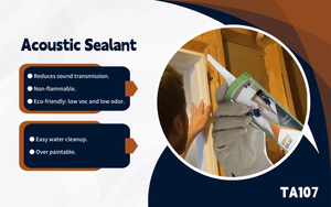 TA107 KINGWIT Acoustic White Caulking Paintable Water Based Acrylic Sealant Supplier