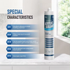 TA101 KINGWIT Acrylic Sealant Paintable Concrete for Interior Use Sealant Sausage 600ml/Tube280ml-300ml Adhesives & Sealants Manufacturer