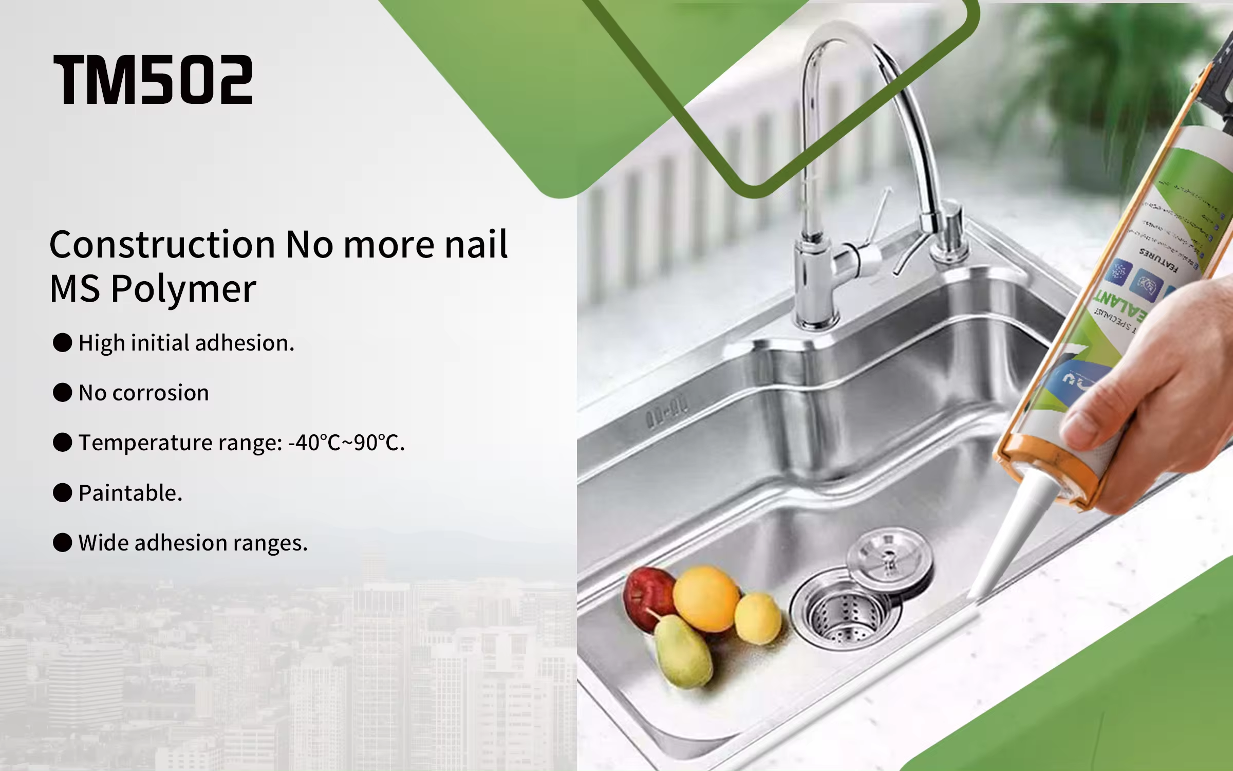 Eco friendly sealant supplier