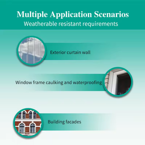 One-Part No Smell Excellent Durable Project-Specific Construction Neutral Weatherproof Silicone Sealant