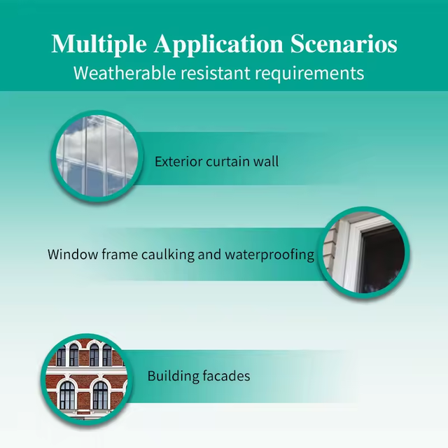 One-Part No Smell Excellent Durable Project-Specific Construction Neutral Weatherproof Silicone Sealant