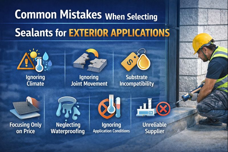 Common Mistakes When Selecting Sealants for Exterior Applications