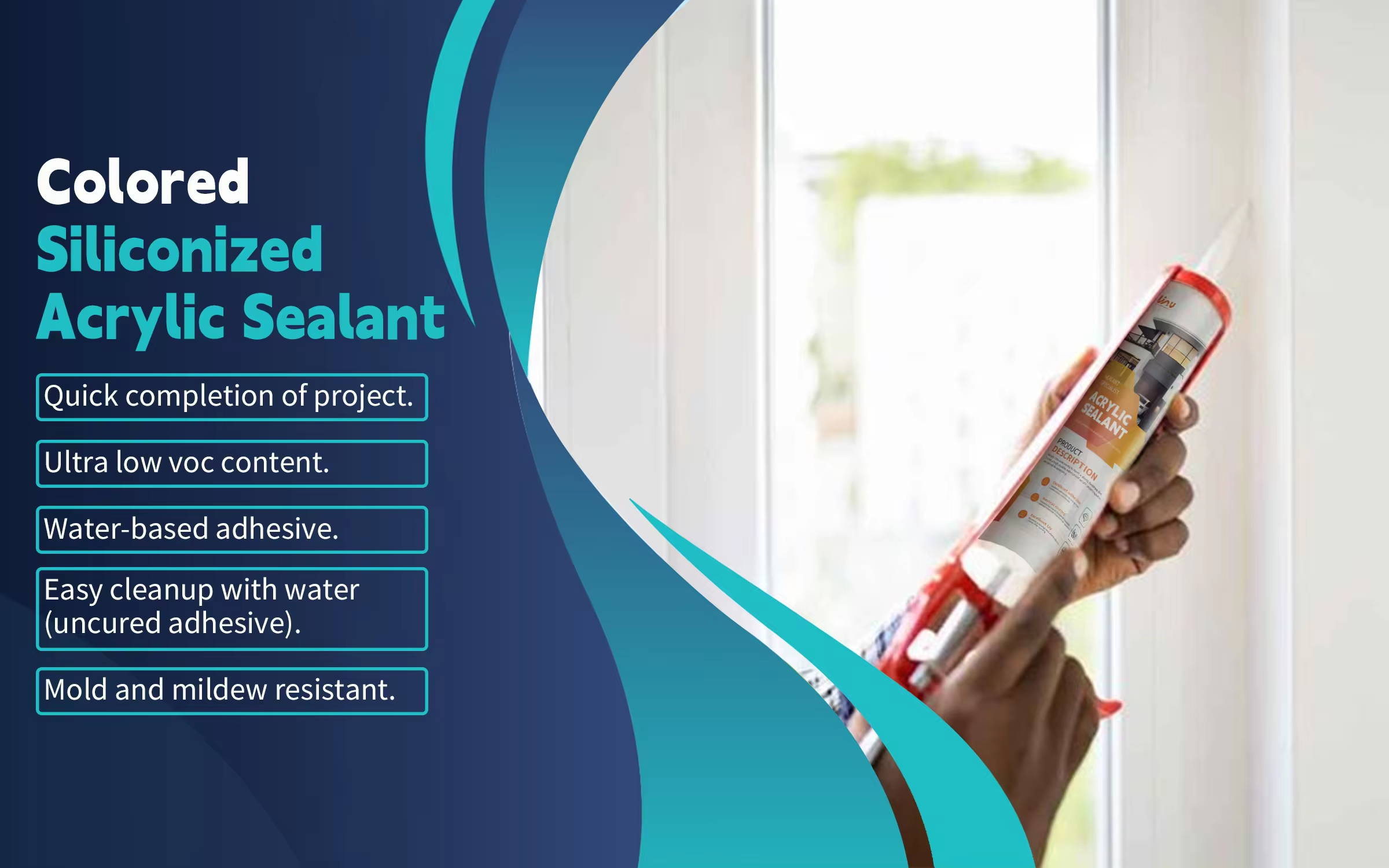 acrylic sealant plus silicone sealant