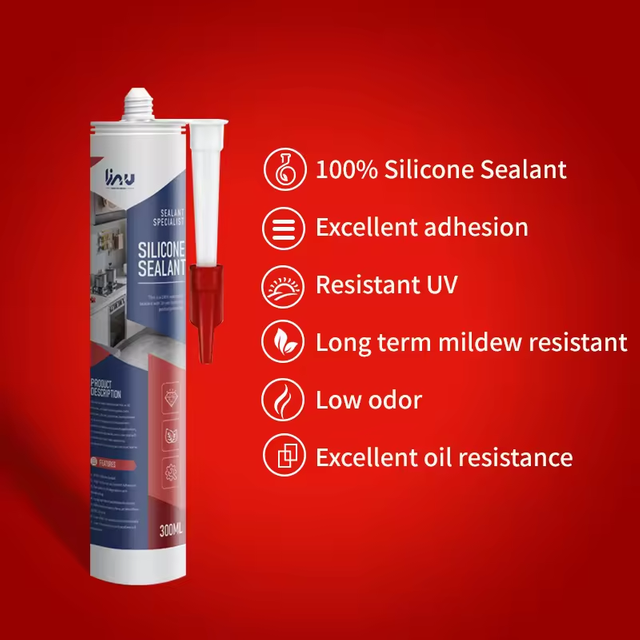 TNS753 KINGWIT Low Odor Non Corrosive Bottle White Sanitary Silicone Sealant For Kitchen And Bath
