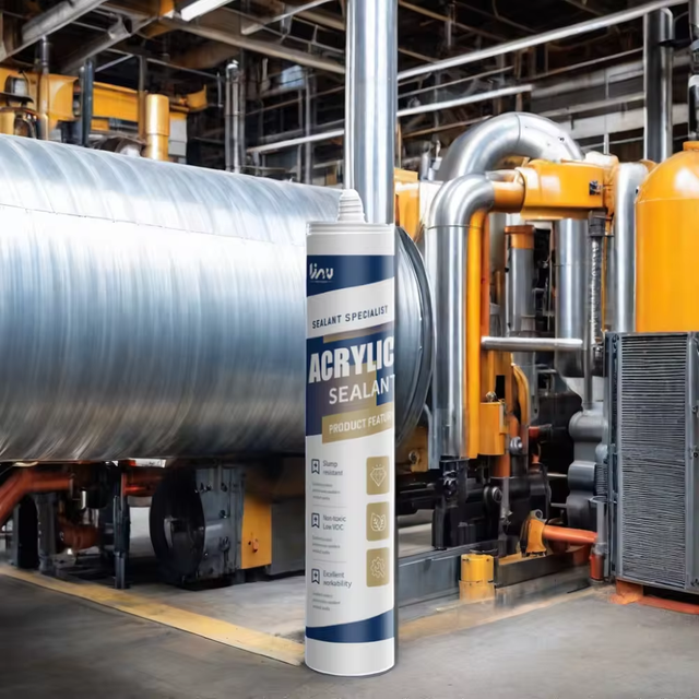 TA-102 Used In Medium And High-Pressure Duct Systems Fast-curing Water-Based Low Voc Duct Acrylic Sealant 