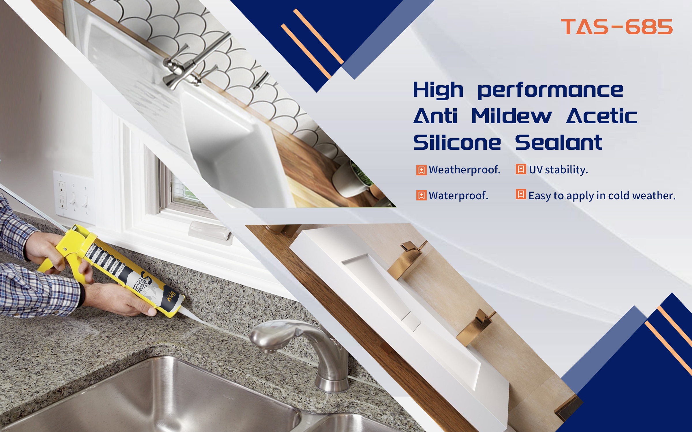 High performance Anti Mildew Acetic Silicone Sealant