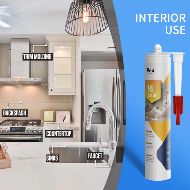 High Hardness Interior And Exterior Use One-component Mildew Proof Anti Mildew Ms Hybrid Polymer Sealant Factory