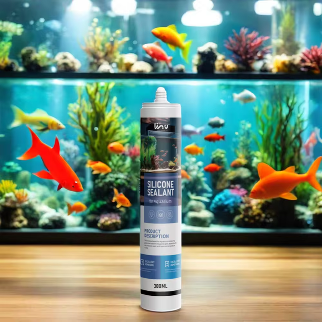 TAS676 Kingwit Excellent Resistance Water Weather Air Aging Adhesive To Fish Glass Aquarium Silicone Sealant 280 ml 300 ml