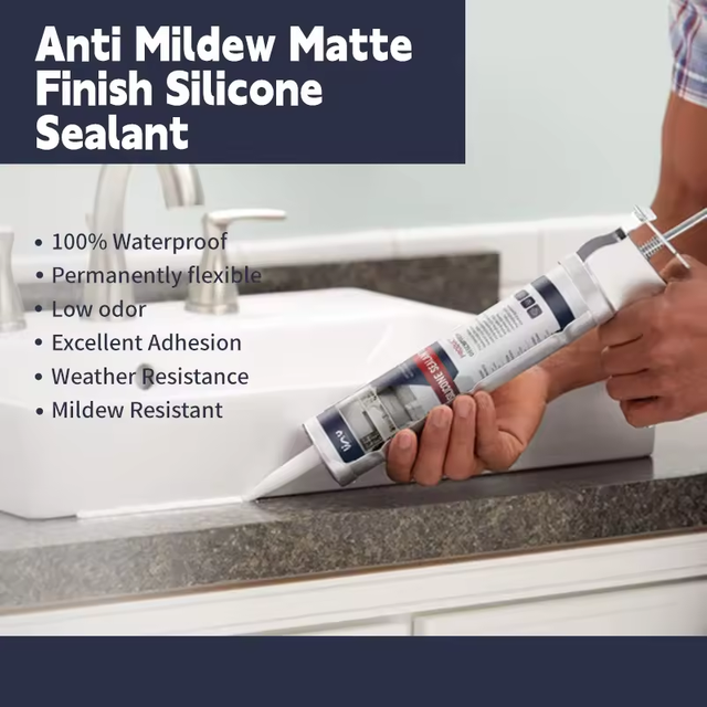 Anti Mildew Matte Finish Waterproof And Weather Resistance Silicone Sealant Supplier