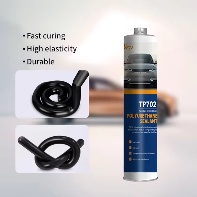 TP702 KINGWIT High-Performance Flexible Non-Sag Fast Cure Black Windshield Polyurethane Sealant