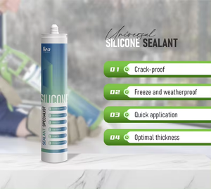 TAS672 Kingwit Factory Price Low Shrinkage White Waterproof High Quality Gp Acetic Silicone Sealant