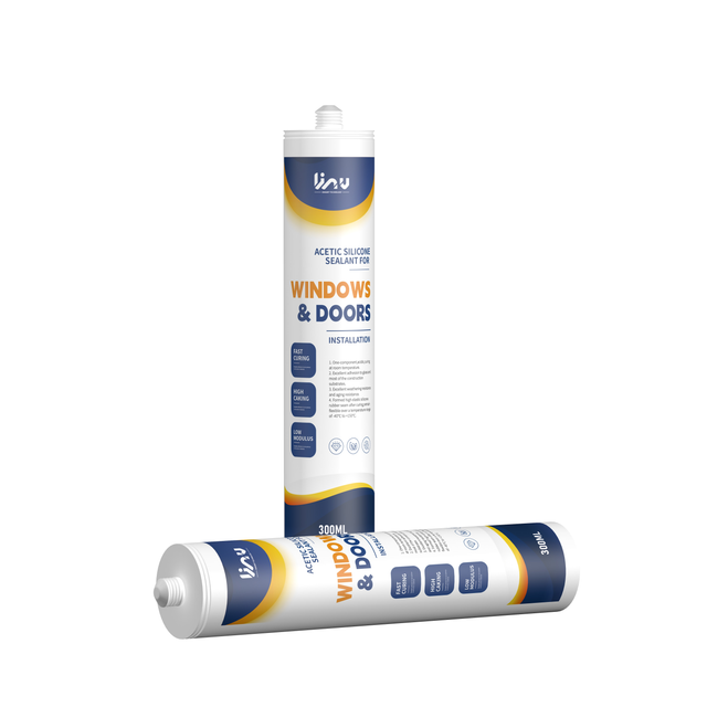 TAS694 High Caking Property Clear Weatherproof Acetic Acid Cure Silicone Sealant For Other Construction And Industrial Application