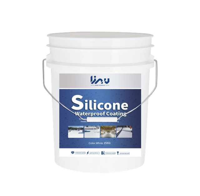 White grey 100% silicone waterproof coating for roofing