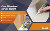 TA-109 KINGWIT Factory Supply High Quality Translucent Clear Acrylic Adhesive Silicone Sealant Supplier