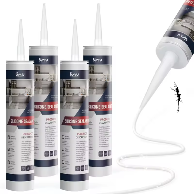 Anti Mildew Matte Finish Waterproof And Weather Resistance Silicone Sealant Supplier