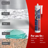 TNS753 Wholesale Resistant Uv Degredation And Weathering Toilet Glue Latex Caulk Silicone Sealant Supplier