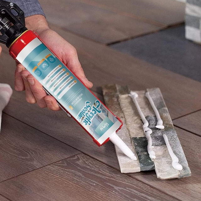 the water based acrylic sealant can bond concrete and wood