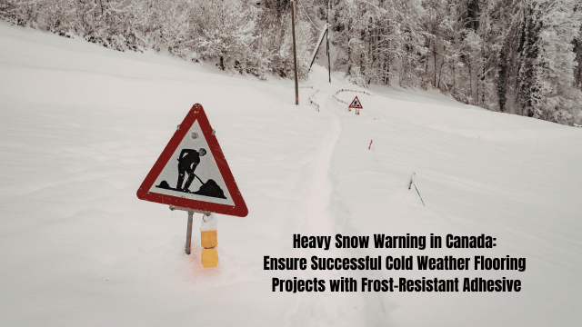 Heavy Snow Warning in Canada: Ensure Successful Cold Weather Flooring Projects with Frost-Resistant Adhesive
