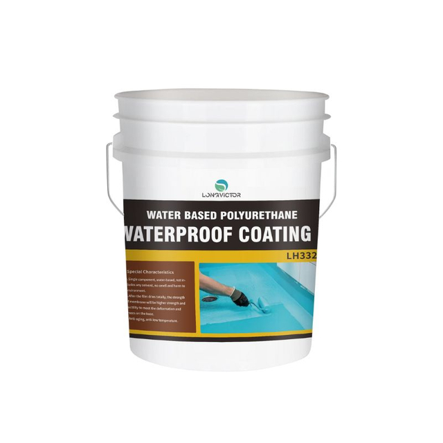 TW332 Water Based Polyurethane Waterproof Coating High-Elastic Waterproof Protection Designed for Indoor Wet Areas