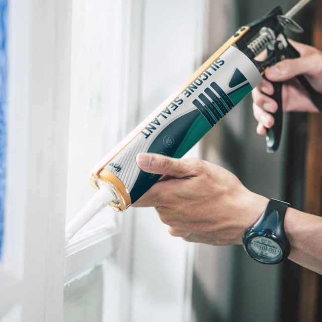 Caulking and sealing of indoor and outdoor decoration projects.