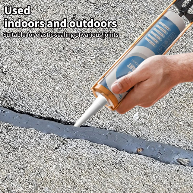 The sealant is used indoors and outdoors. And it is suitable for elastic sealing of various joints