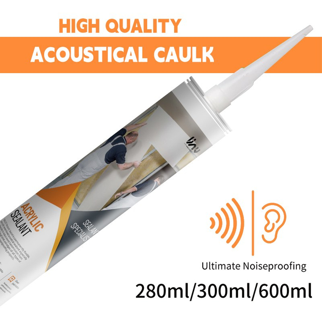 Acoustic caulk is a high-performance caulk to reduce sound transmission from room to room